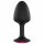 Dorcel Geisha Plug Ruby M - plug anale con pietra rosa (nero)