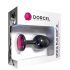 Dorcel Geisha Plug Ruby M - plug anale con pietra rosa (nero)