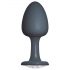 Dorcel Geisha Plug Diamond L - plug anale con pietra bianca (nero)