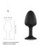 Dorcel Geisha Plug Diamond L - plug anale con pietra bianca (nero)