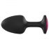 Dorcel Geisha Plug Ruby L - plug anale con gemma rosa (nero)