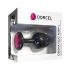 Dorcel Geisha Plug Ruby L - plug anale con gemma rosa (nero)