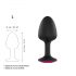 Dorcel Geisha Plug Ruby L - plug anale con gemma rosa (nero)