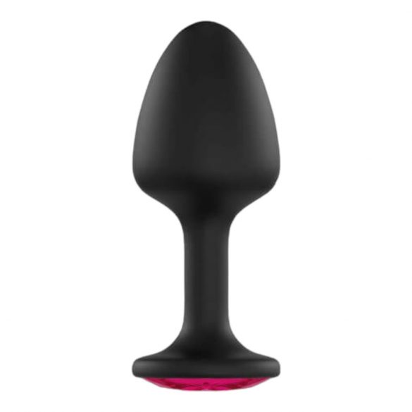 Plug Anale Geisha Ruby XL con Gemma Rosa - Dildo Nero 