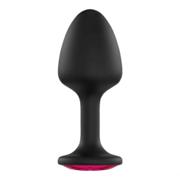 Plug Anale Geisha Ruby XL con Gemma Rosa - Dildo Nero 