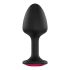 Plug Anale Geisha Ruby XL con Gemma Rosa - Dildo Nero 