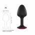 Plug Anale Geisha Ruby XL con Gemma Rosa - Dildo Nero 