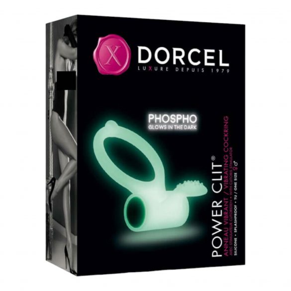 Anello vibrante fosforescente per pene Dorcel (bianco) 