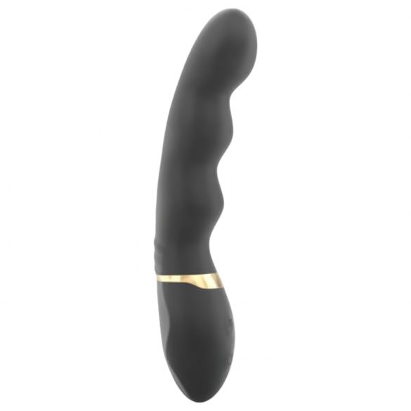 Vibratore Dorcel Too Much 2.0 - Ricaricabile con 3 Motori (Nero-Oro) 