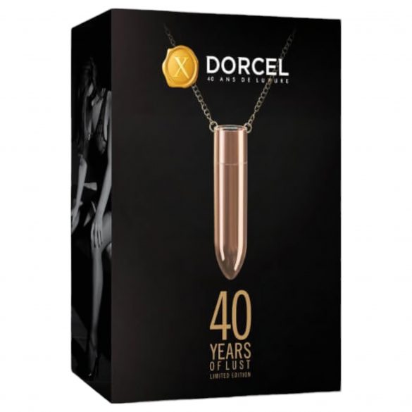 Vibratore a Forma di Collana Impermeabile e Ricaricabile Dorcel (Oro Rosa) 