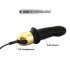 Mini Amante Ricaricabile 2.0 - Vibratore per Punto G in Silicone (Nero-Oro) 