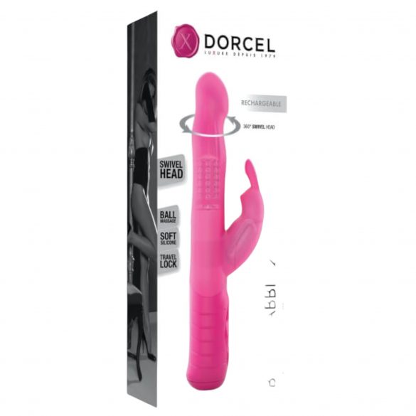 Vibratore con Stimolatore Clitorideo Ricaricabile Baby Rabbit 2.0 Dorcel (Rosa) 