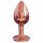 Tappo Anale Diamante Dorcel S in Alluminio - Piccolo (Oro Rosa) 