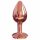 Dorcel Diamond Plug S - plug anale in alluminio - piccolo (oro rosa)