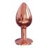 Tappo Anale Diamante Dorcel S in Alluminio - Piccolo (Oro Rosa) 