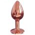 Dorcel Diamond Plug S - plug anale in alluminio - piccolo (oro rosa)