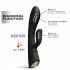 Vibratore Rabbit Flexi con Clitoride e Funzione Riscaldante Ricaricabile di Dorcel (Nero) 