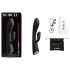 Dorcel Flexi Rabbit - Vibratore nero con braccio clitorideo riscaldante