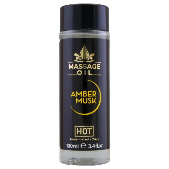 HOT olio da massaggio - ambra e muschio (100ml)