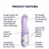 Satisfyer Sorriso Affascinante - Vibratore per Punto G impermeabile e ricaricabile (viola) 