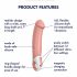 Vibratore per Punto G "Satisfyer Master" ricaricabile e impermeabile (colore naturale) 