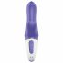 Coniglio Magico Satisfyer - Vibratore flessibile con stimolatore clitorideo ricaricabile e impermeabile (blu) 