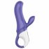 Coniglio Magico Satisfyer - Vibratore flessibile con stimolatore clitorideo ricaricabile e impermeabile (blu) 