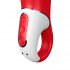 Fiore del Piacere Power Satisfyer - Vibratore Ricaricabile Impermeabile (Rosso) 