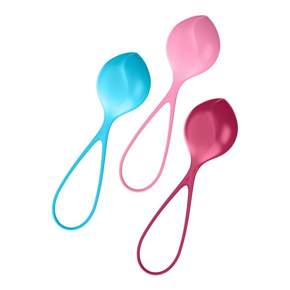 Set di Palline Satisfyer Potenzianti - semplice per rafforzamento muscolare interno (tris) 