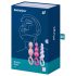 Set di plug anali in silicone colorati Satisfyer Booty Call (3 pezzi) 