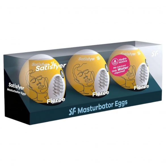 Satisfyer Egg Fierce - set di uova per masturbazione (3 pezzi)