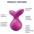 Satisfyer Viva la Vulva 3 - vibratore clitorideo ricaricabile e impermeabile (viola)