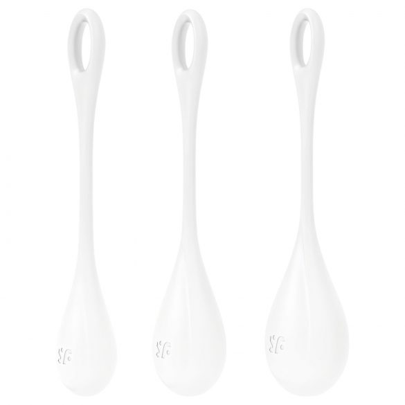 Kit di Sfere Yoni Satisfyer Power 1 - Bianco (Set da 3 pezzi) 