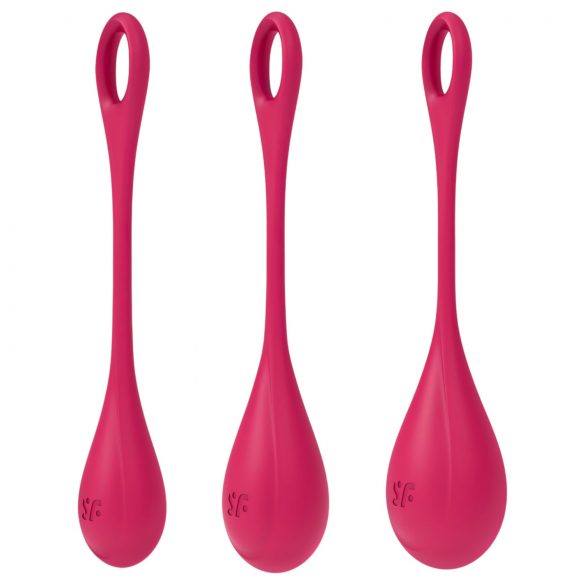 Satisfyer Yoni Power 1 - Set 3 Boule Geisha Rosse