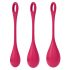 Set di palline vaginali Satisfyer Yoni Power 1 - rosso (3 pezzi) 