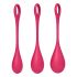 Set di palline vaginali Satisfyer Yoni Power 1 - rosso (3 pezzi) 