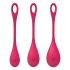 Set di palline vaginali Satisfyer Yoni Power 1 - rosso (3 pezzi) 