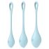 Satisfyer Yoni Power 2 - Set Gua Sha Bleu (3 pezzi)