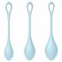 Satisfyer Yoni Power 2 - Set di Sfere Vaginali - Blu (3 Pezzi) 