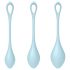 Satisfyer Yoni Power 2 - Set di Sfere Vaginali - Blu (3 Pezzi) 