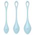 Satisfyer Yoni Power 2 - Set di Sfere Vaginali - Blu (3 Pezzi) 