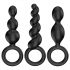 Satisfyer Booty Call - Set di plug anali nero (3 pezzi)