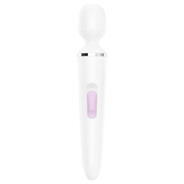 Satisfyer Wand-er Woman Vibratore Massaggiatore Ricaricabile e Impermeabile (Bianco) 