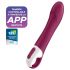 Satisfyer Big Heat - vibratore ricaricabile riscaldante per punto G (rosso)