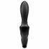 Vibratore anale riscaldante e stimolante Satisfyer Heat Climax+ intelligente (nero) 