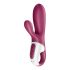 Satisfyer Coniglio Caldo - vibratore riscaldante intelligente con stimolatore clitorideo (rosso) 