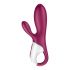 Satisfyer Coniglio Caldo - vibratore riscaldante intelligente con stimolatore clitorideo (rosso) 