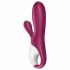 Satisfyer Coniglio Caldo - vibratore riscaldante intelligente con stimolatore clitorideo (rosso) 