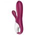 Satisfyer Hot Bunny - vibratore riscaldante intelligente con stimolatore del clitoride (rosso)