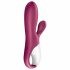 Satisfyer Coniglio Caldo - vibratore riscaldante intelligente con stimolatore clitorideo (rosso) 